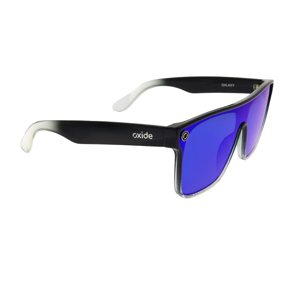 Oxide Galaxy Polarised Sunglasses [fr:gloss Black/clear Ls:poly Blue]