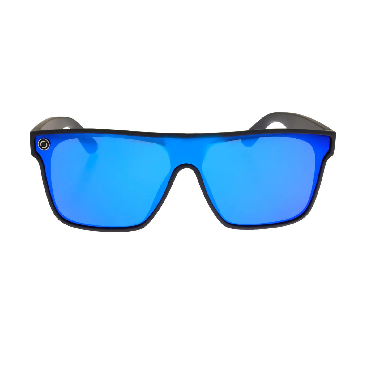 Oxide Galaxy Polarised Sunglasses [fr:matt Black Ls:poly Blue Mirror]