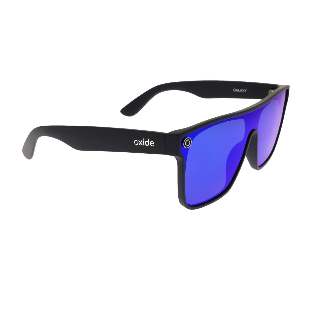 Oxide Galaxy Polarised Sunglasses [fr:matt Black Ls:poly Blue Mirror]