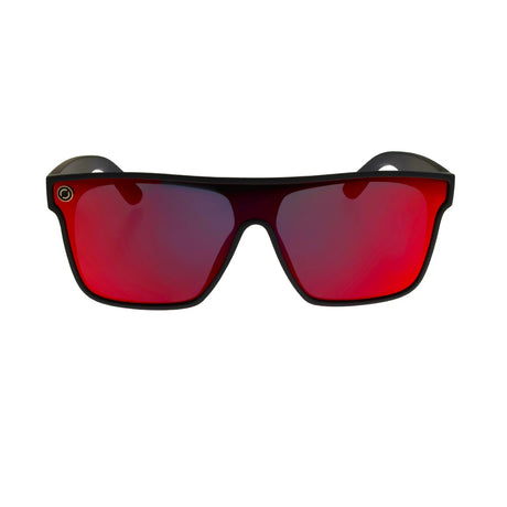 Oxide Galaxy Polarised Sunglasses [fr:matt Black Ls:poly Red Mirror]