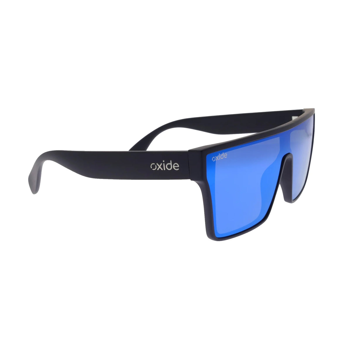 Oxide Nova Polarised Sunglasses [fr:matt Black Ls:poly Blue Mirror]