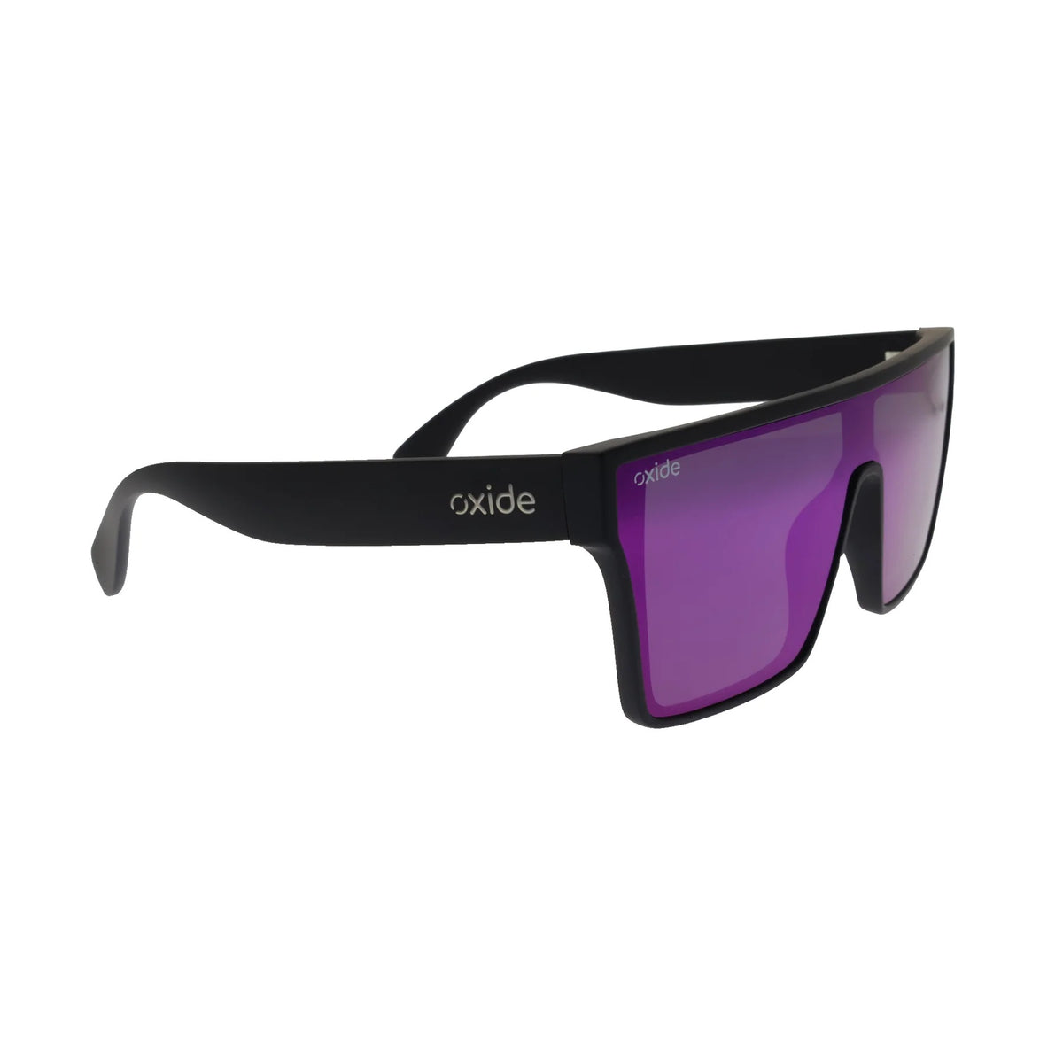 Oxide Nova Polarised Sunglasses [fr:matt Black Ls:poly Purple Mirror]