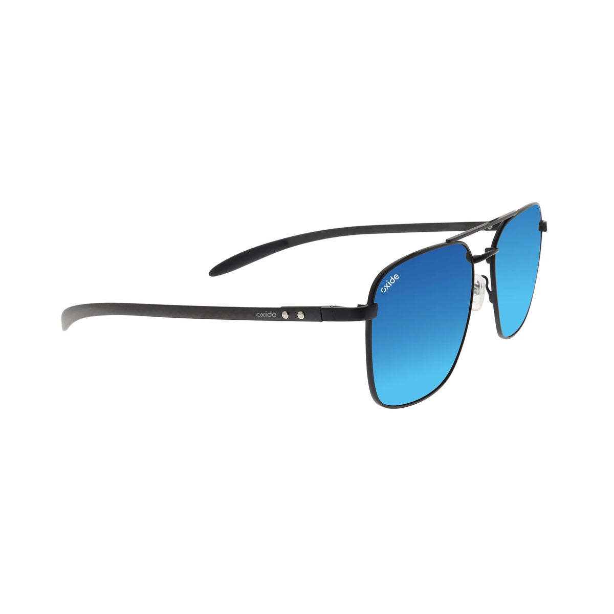 Oxide Mercury Polarised Sunglasses [fr:matt Black Ls:poly Blue Mirror]