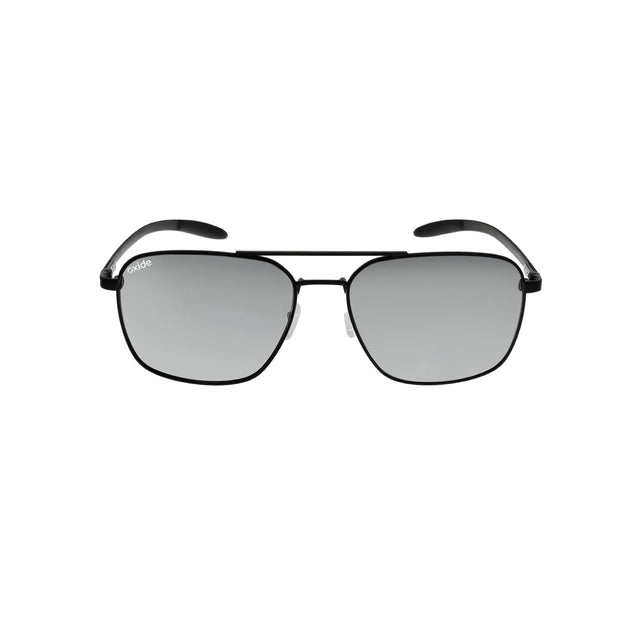 Oxide Mercury Polarised Sunglasses [fr:matt Black Ls:poly Silver Mirror]
