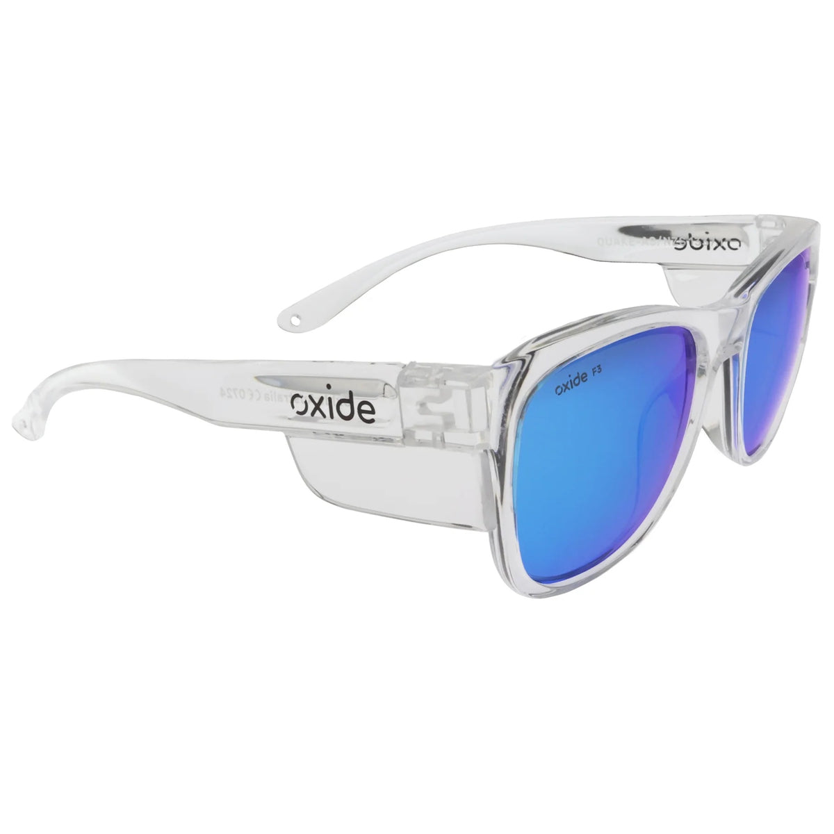 Oxide Quake Polarised Sunglasses [fr:clear Ls:blue Mirror]
