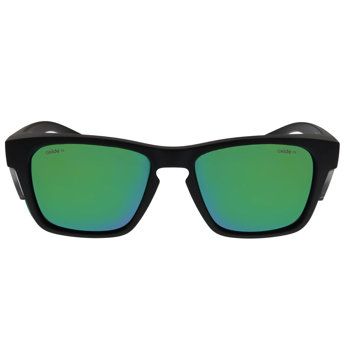 Oxide Frost Polarised Sunglasses [fr:matt Black Ls:green Mirror]