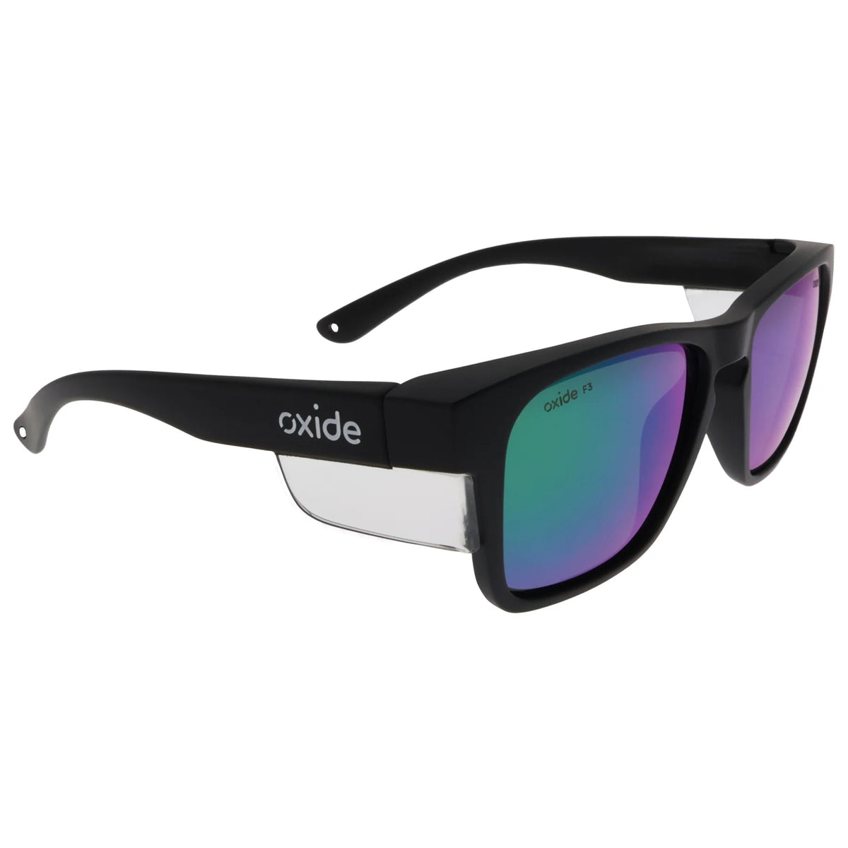 Oxide Frost Polarised Sunglasses [fr:matt Black Ls:green Mirror]