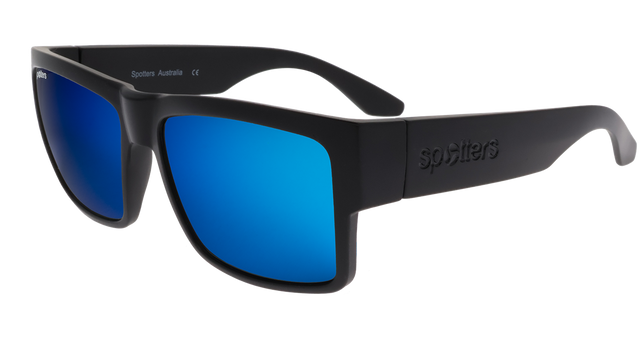 Spotters Striker Polarised Sunglasses (matt Black Ice)
