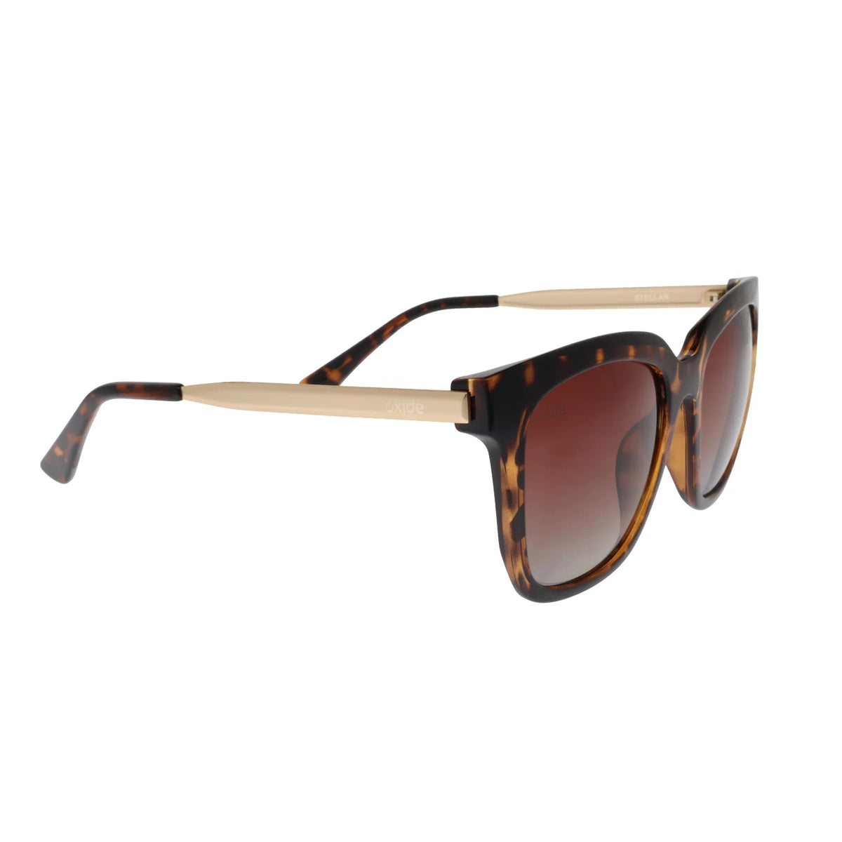 Oxide Stellar Polarised Sunglasses [fr:tort Shell Ls:poly Gradient Brown]