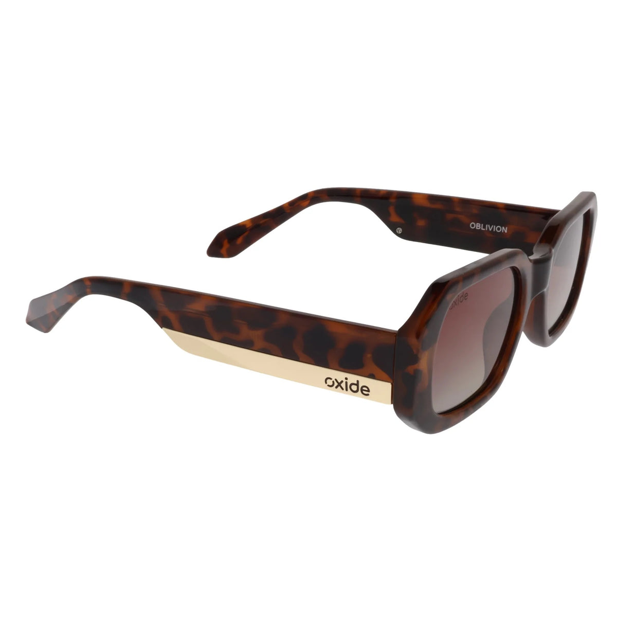 Oxide Oblivion Polarised Sunglasses [fr:tort Shell Ls:poly Gradient Brown]