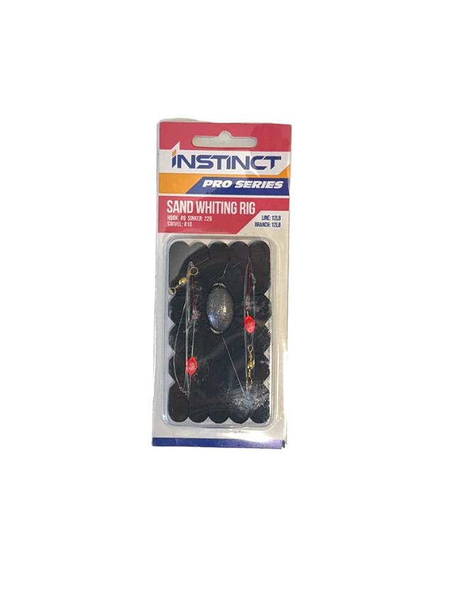 Instinct Pro Series Pre-made Sand Whiting Rig Running Sz 8 Hooks