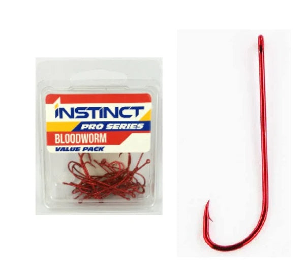 Instinct Pro Bloodworm Bulk Hooks [sz:1 - 26pk]