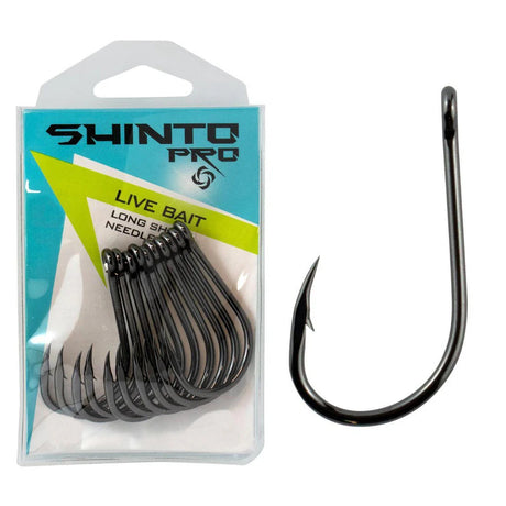 Shinto Pro Live Bait Long Shank Hooks [sz:10/0 - 6pk]