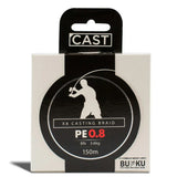 Cast X8 Casting Braided Fishing Line Multi Colour [sz:150m 8lb Pe0.8]