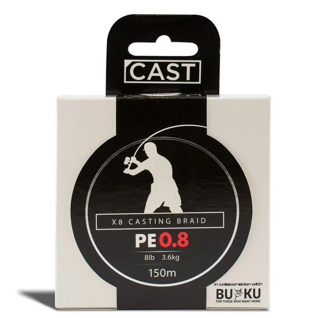 Cast X8 Casting Braided Fishing Line Multi Colour [sz:150m 8lb Pe0.8]