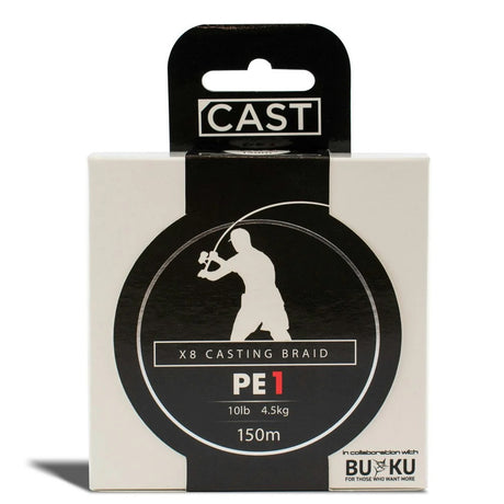 Cast X8 Casting Braided Fishing Line Multi Colour [sz:150m 10lb Pe1]