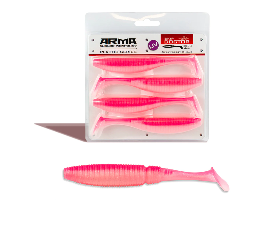Arma Skip Doctor 130mm Soft Plastic Lure [cl:strawberry Shake]