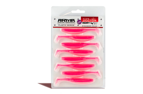 Arma Flats Doctor 85mm Soft Plastic Lure [cl:strawberry Shake]