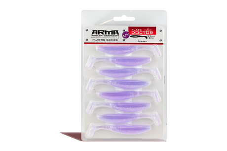 Arma Flats Doctor 85mm Soft Plastic Lure [cl:glassy]