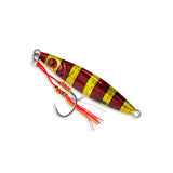 Buku Flutter Bomb 80g Double Assist Jig Lure [cl:bloody Gold]