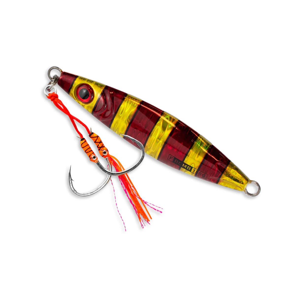 Buku Flutter Bomb 120g Double Assist Jig Lure [cl:bloody Gold]
