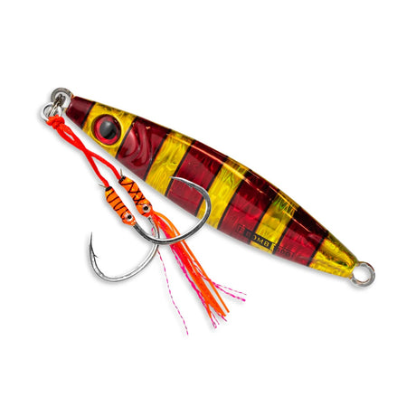 Buku Flutter Bomb 150g Double Assist Jig Lure [cl:bloody Gold]