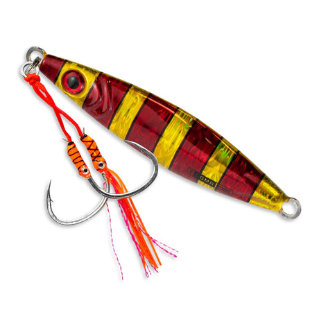 Buku Flutter Bomb 200g Double Assist Jig Lure [cl:bloody Gold]