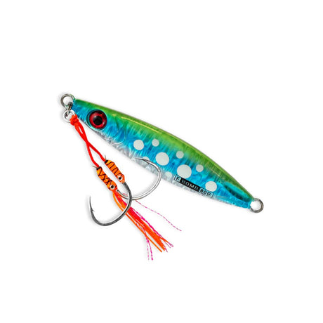 Buku Flutter Bomb 80g Double Assist Jig Lure [cl:bluey]
