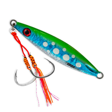 Buku Flutter Bomb 200g Double Assist Jig Lure [cl:bluey]