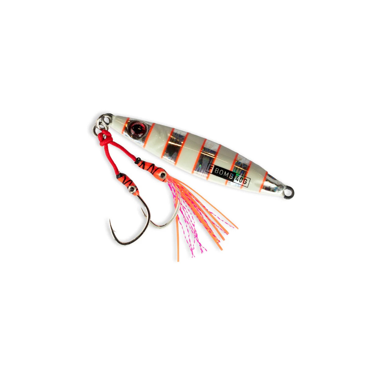 Buku Flutter Bomb 40g Double Assist Jig Lure [cl:flash Glow]