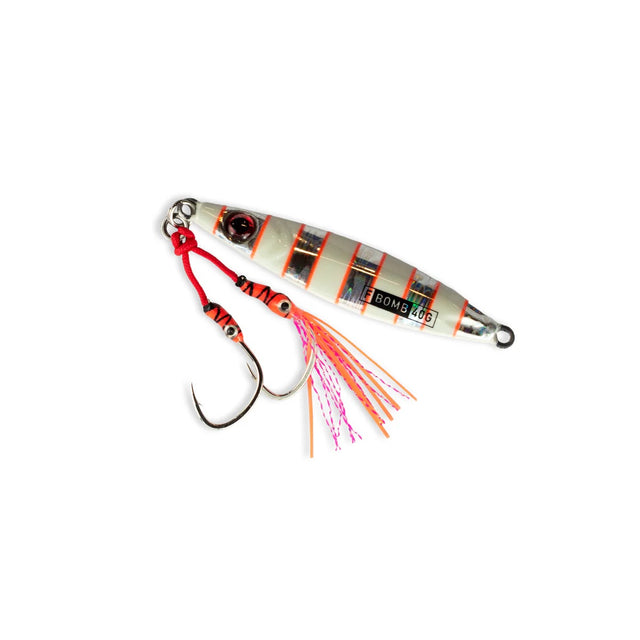 Buku Flutter Bomb 40g Double Assist Jig Lure [cl:flash Glow]