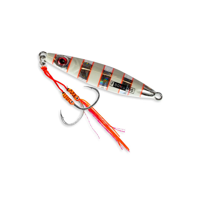 Buku Flutter Bomb 60g Double Assist Jig Lure [cl:flash Glow]