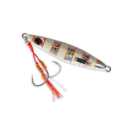 Buku Flutter Bomb 80g Double Assist Jig Lure [cl:flash Glow]