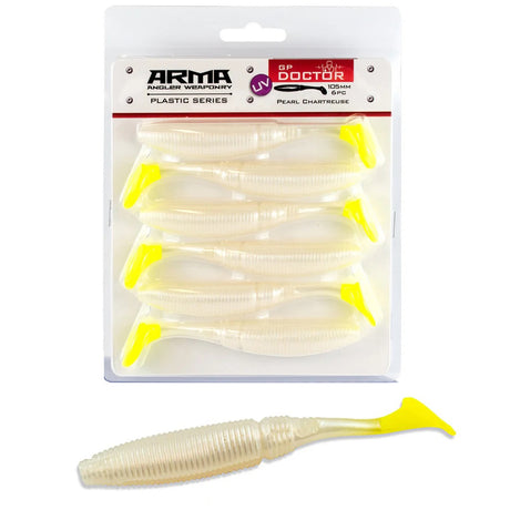Arma Gp Doctor 105mm Soft Plastic Lure [cl:pearl Chartreuse Uv Tail]