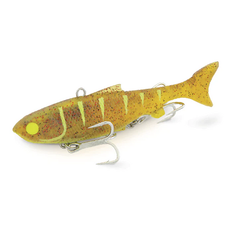 Samaki Vibelicious Thumper 100mm 20gm Soft Plastic Lure ><^ [cl:chartreuse Uv Head]