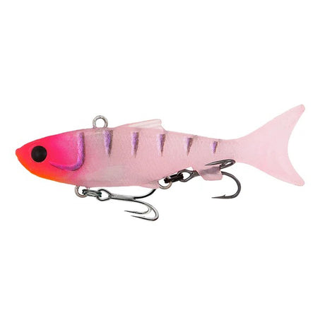 Samaki Vibelicious Thumper 70mm 11gm Soft Plastic Lure ><^ [cl:fairy Floss Uv]