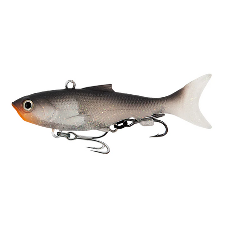 Samaki Vibelicious Thumper 70mm 11gm Soft Plastic Lure ><^ [cl:ghost Bait Uv]