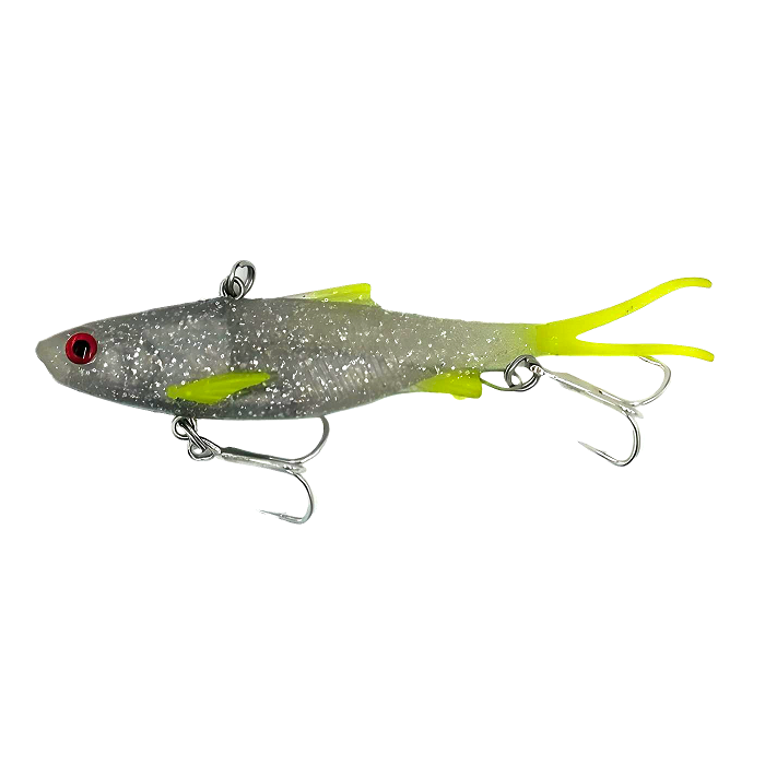 Samaki Vibelicious Fork 100mm 20g Soft Vibe Lure ><^ [cl:salty]