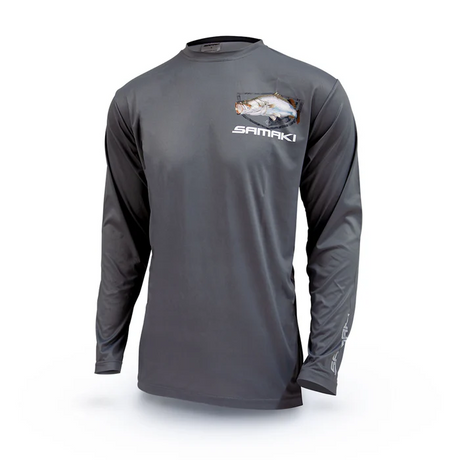Samaki Shirt Performance Kids L/s Barramundi >< [sz:8]