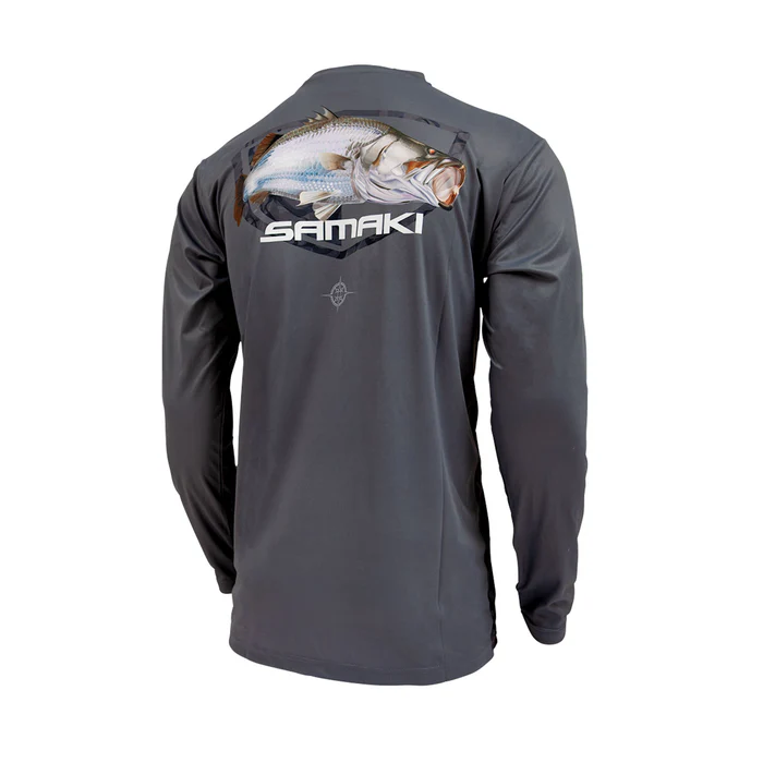 Samaki Shirt Performance Kids L/s Barramundi >< [sz:8]