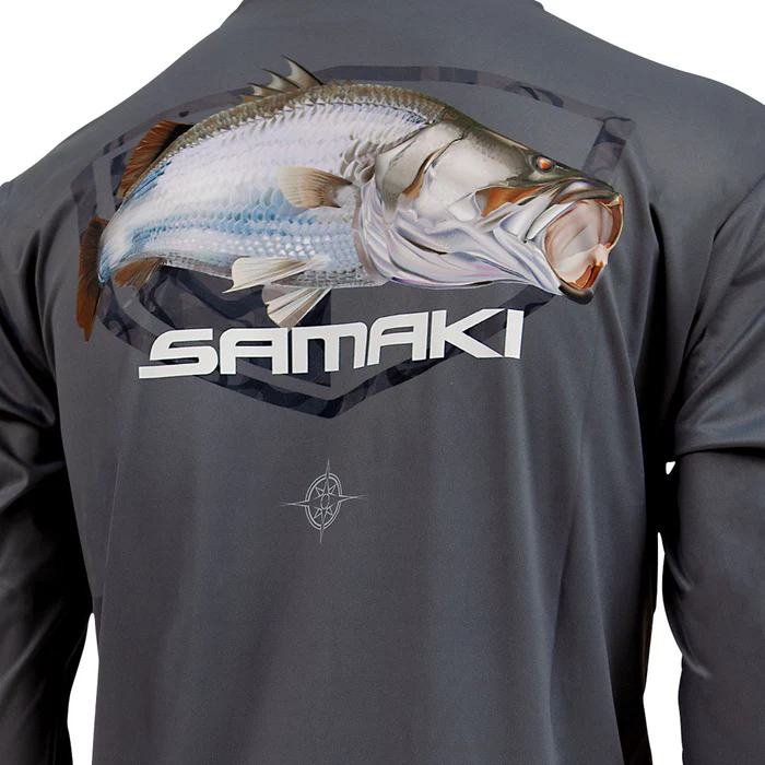 Samaki Shirt Performance Kids L/s Barramundi >< [sz:8]