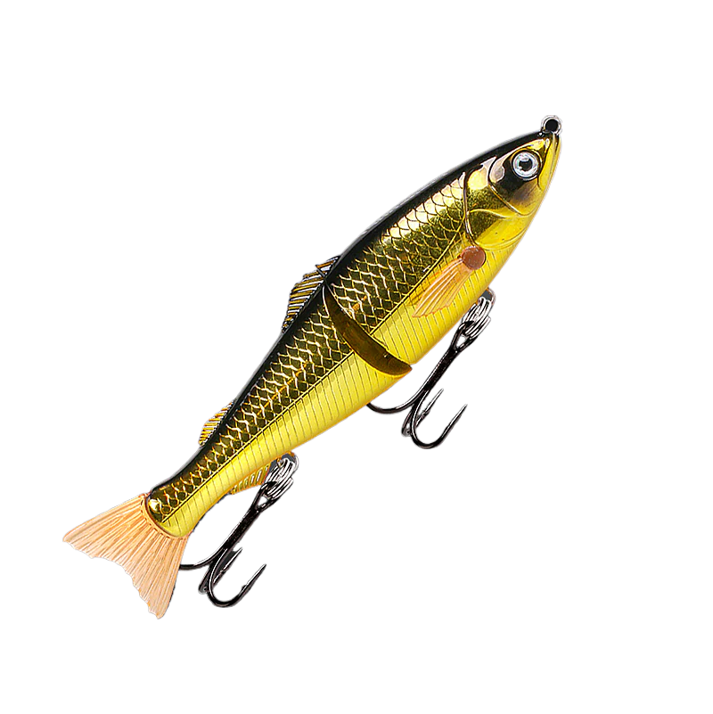Fishcraft Dr Glide 127mm 23g Hard Body Swimbait Lure [cl:black & Gold]