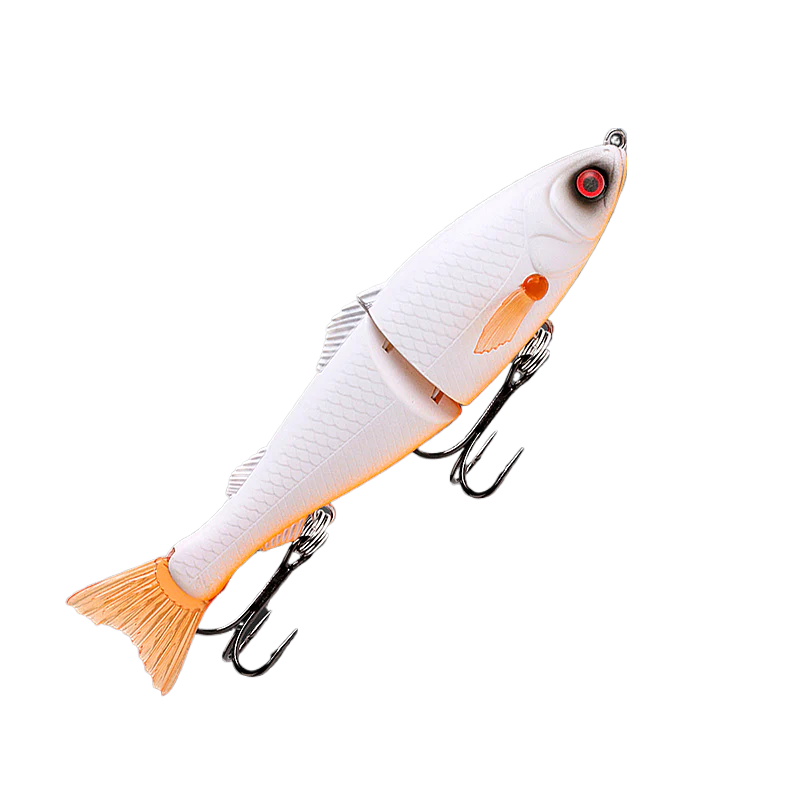 Fishcraft Dr Glide 127mm 23g Hard Body Swimbait Lure [cl:white Widow]