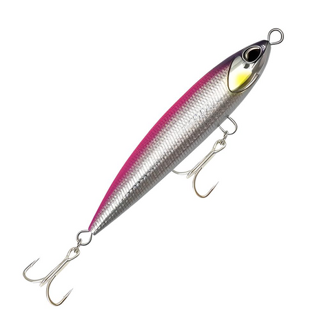 Fishcraft Stick Dog 160mm 56g Floating Stickbait Lure ^ [cl:pink Purple Head]