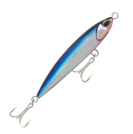 Fishcraft Stick Dog 180mm 86g Floating Stickbait Lure ^ [cl:blue Pink Silver]