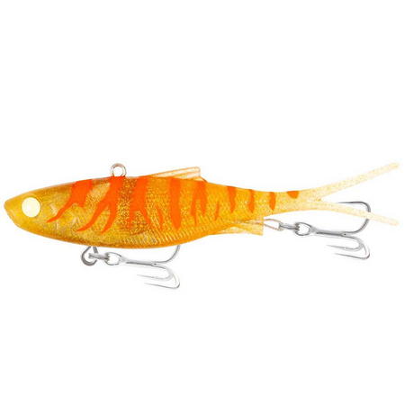 Samaki Vibelicious Fork 100mm 20g Soft Vibe Lure [cl:golden Carrot]