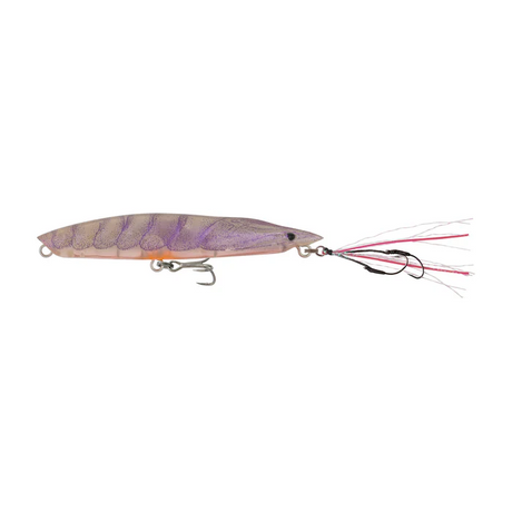 Samaki Redic Skipping Prawn 75mm 5.9g Floating Stickbait Lure [cl:pearl Prawn]