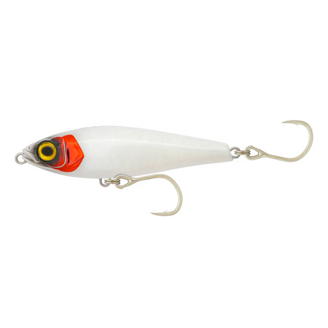 Samaki Pacemaker Schmickbait 115mm 38g Sinking Stickbait Lure [cl:white Red Gill]