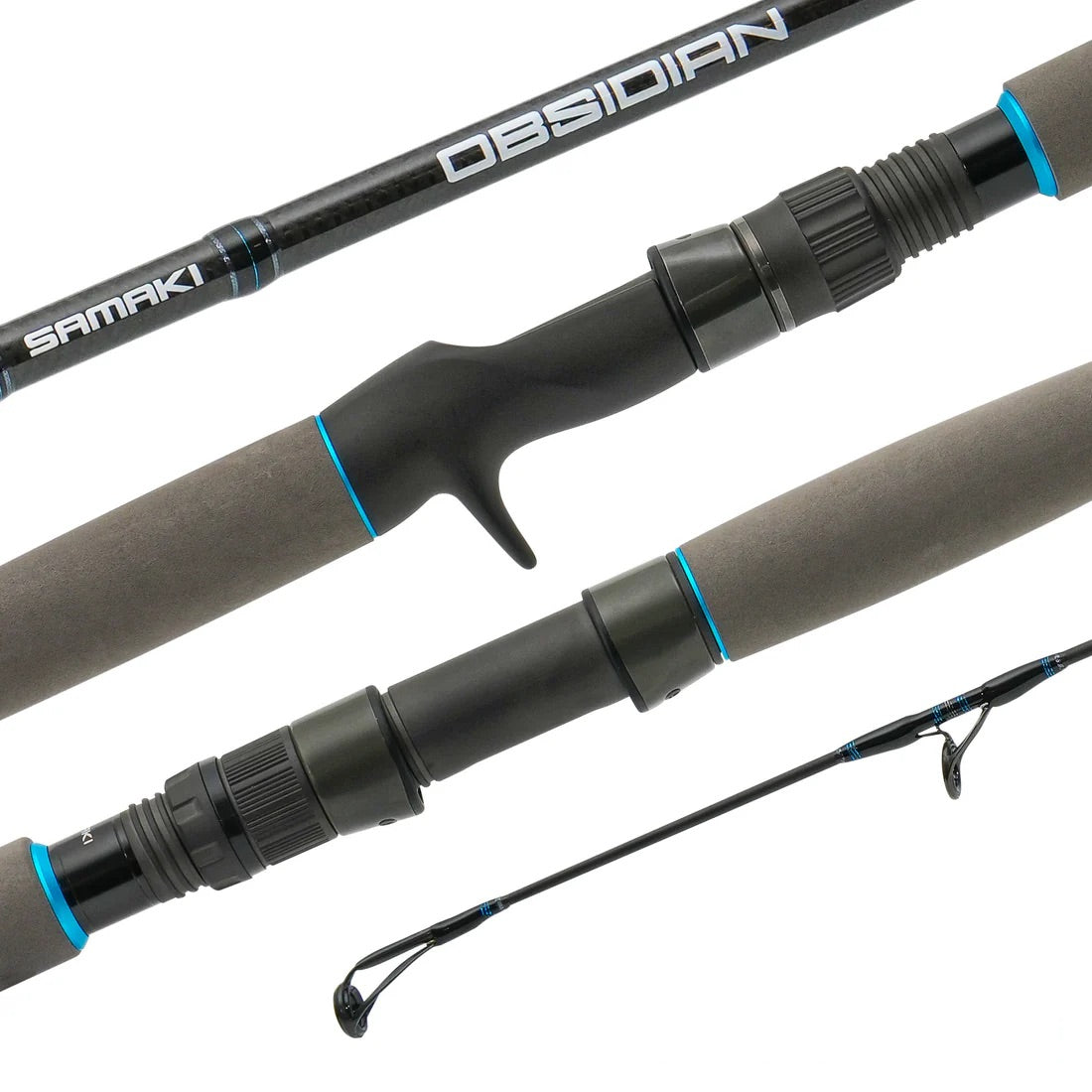 Samaki Obsidian Spinning Rod [sz:6'6"/20-60lb/1pc/661smh-r]