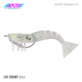 Samaki Live Shrimp 165mm Weedless Pre-rigged Soft Plastic Lure [cl:ghost Prawn Uv]